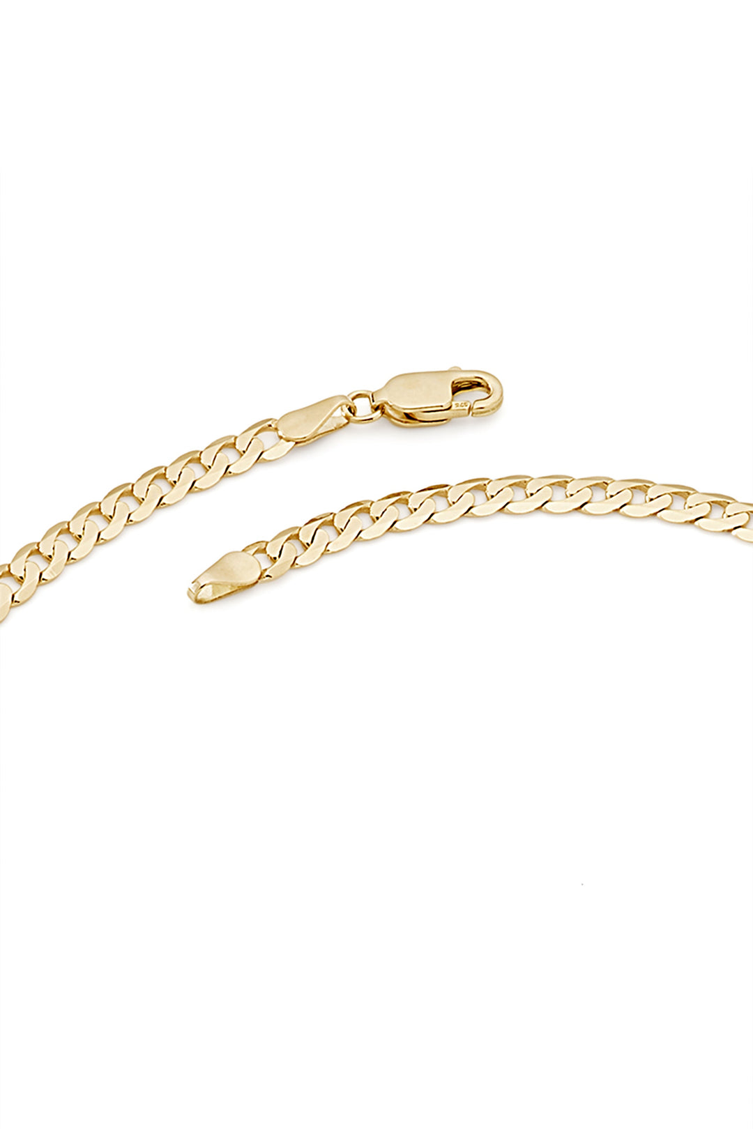 9ct Yellow Gold Solid Curb Chain Necklace (3.75mm) 18 inch-4