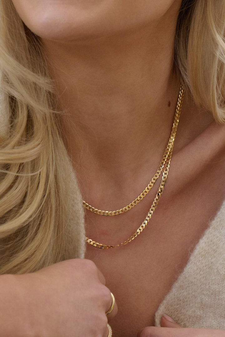 9ct Yellow Gold Solid Curb Chain Necklace (3.75mm) 20 inch-2