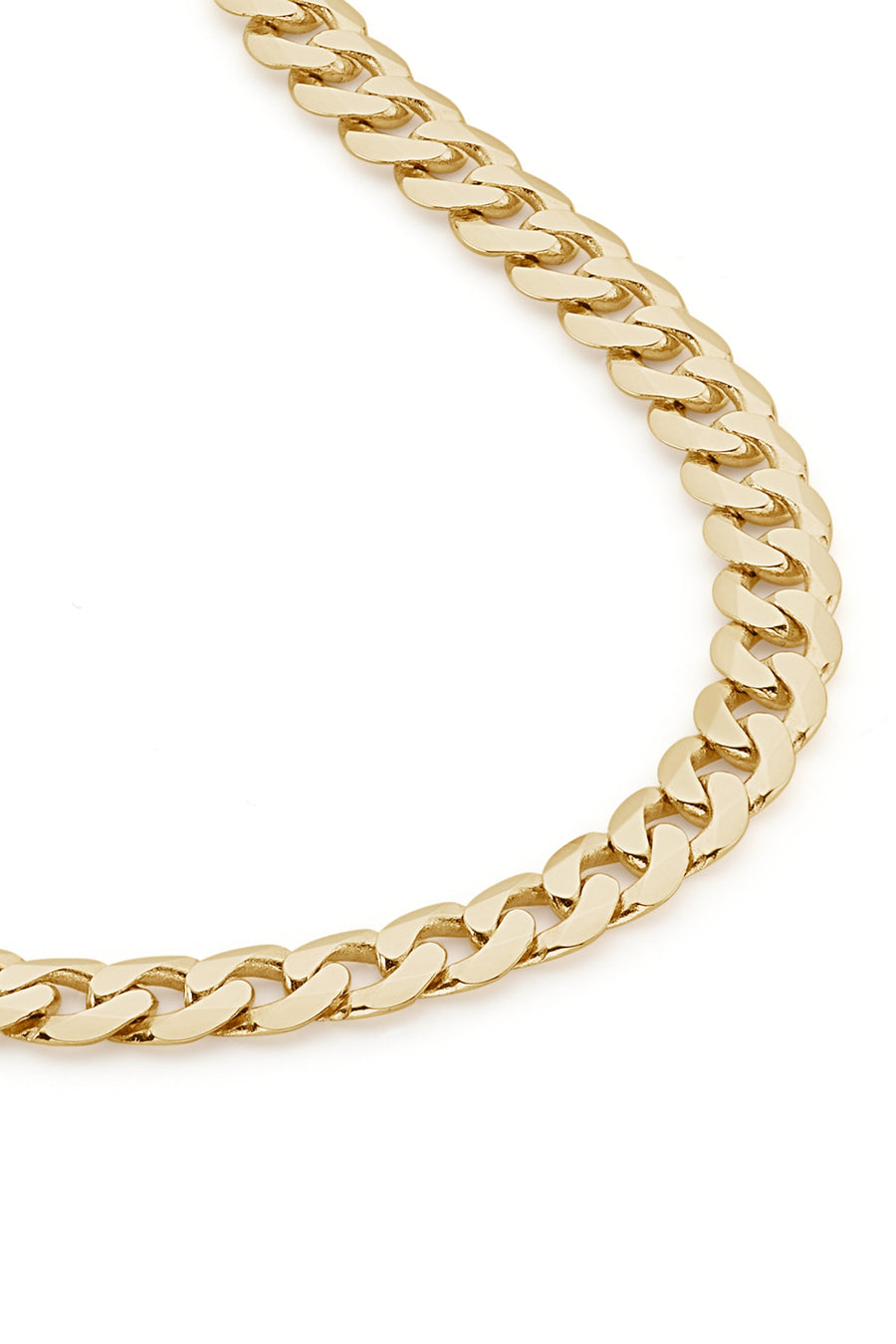 9ct Yellow Gold Solid Curb Chain Bracelet (4mm) 8 inch-0