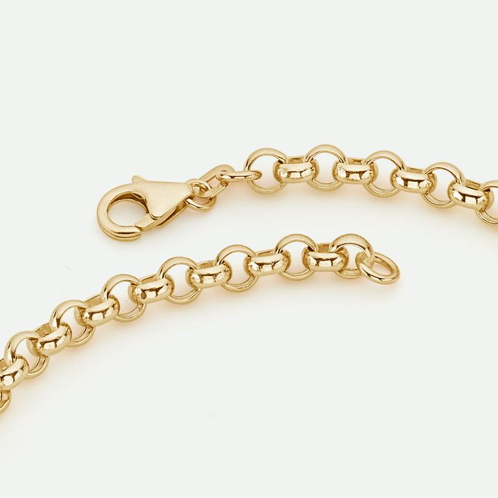 9ct Yellow Gold Rolo Chain Necklace (5mm) 18 inch
