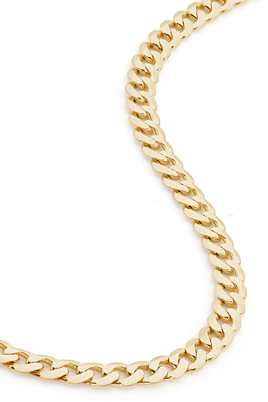9ct Yellow Gold Solid Curb Chain Necklace (6.5mm) 20 inch-0