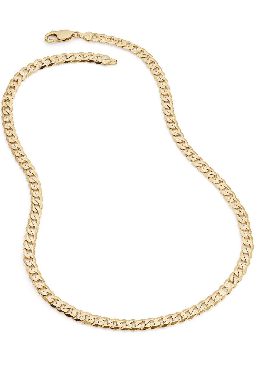9ct Yellow Gold Solid Curb Chain Necklace (6.5mm) 20 inch-2