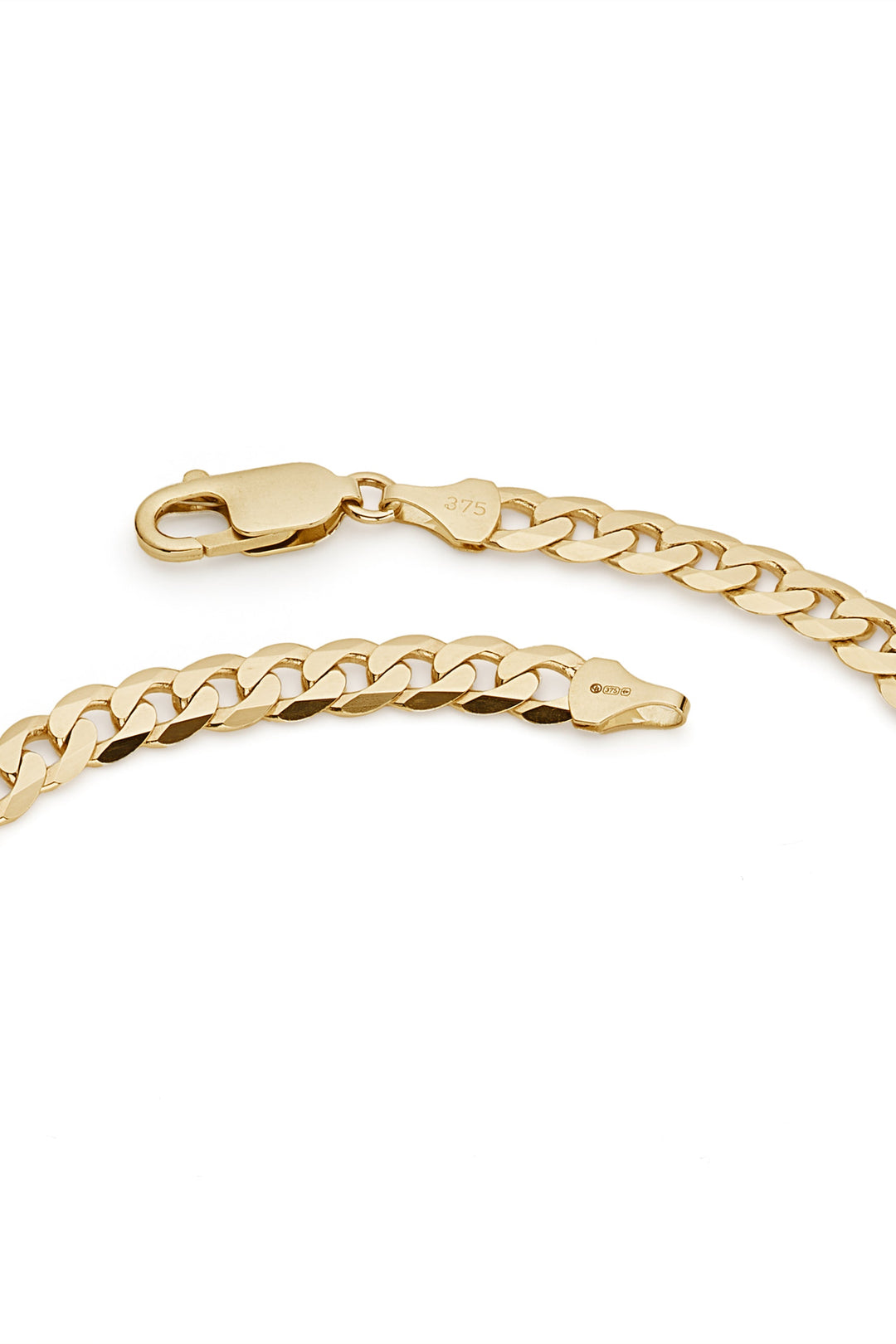 9ct Yellow Gold Solid Curb Chain Necklace (6.5mm) 20 inch-4