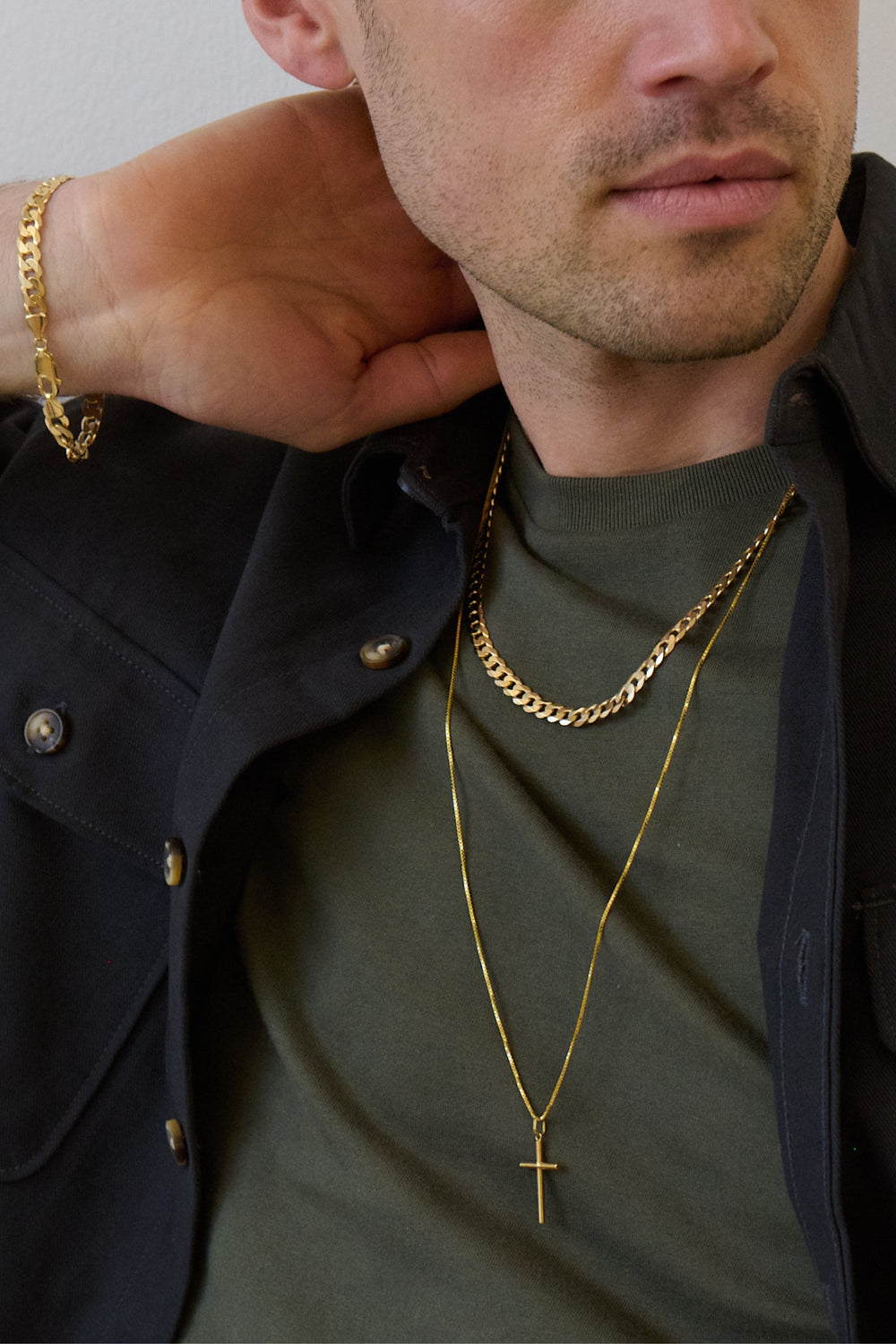9ct Yellow Gold Solid Curb Chain Necklace (6.5mm) 20 inch-1