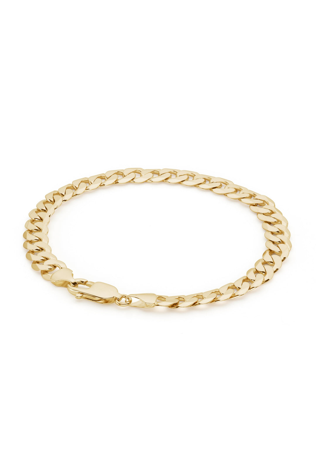 9ct Yellow Gold Solid Curb Chain Bracelet (7mm) 8.25 inch-2