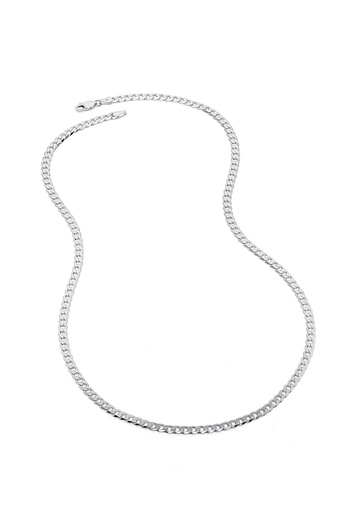 Sterling Silver Curb Chain (3.5mm) Necklace 20 inch-2