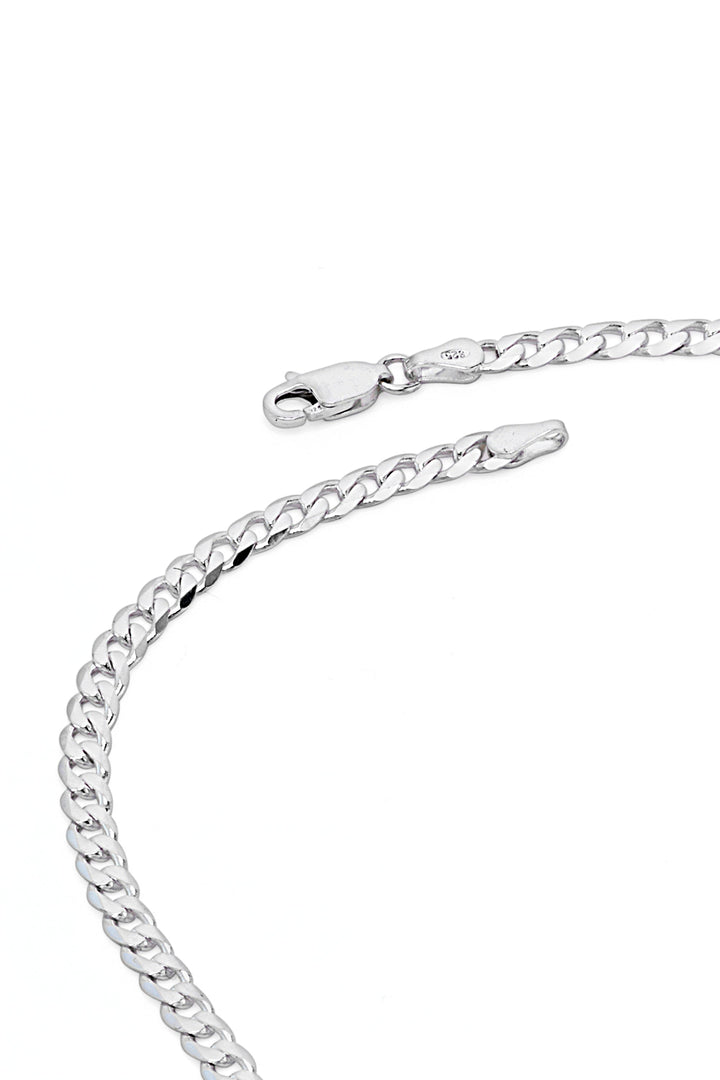 Sterling Silver Curb Chain (3.5mm) Necklace 20 inch-4
