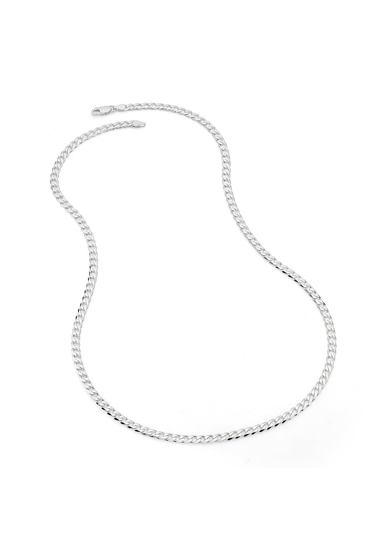 Sterling Silver Curb Chain (4.3mm) Necklace 24 inch-2