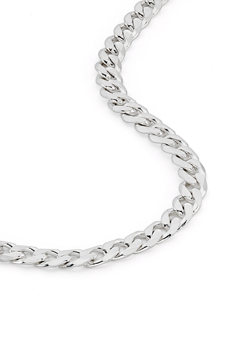 Sterling Silver Curb Chain (5.5mm) Necklace 22 inch-0