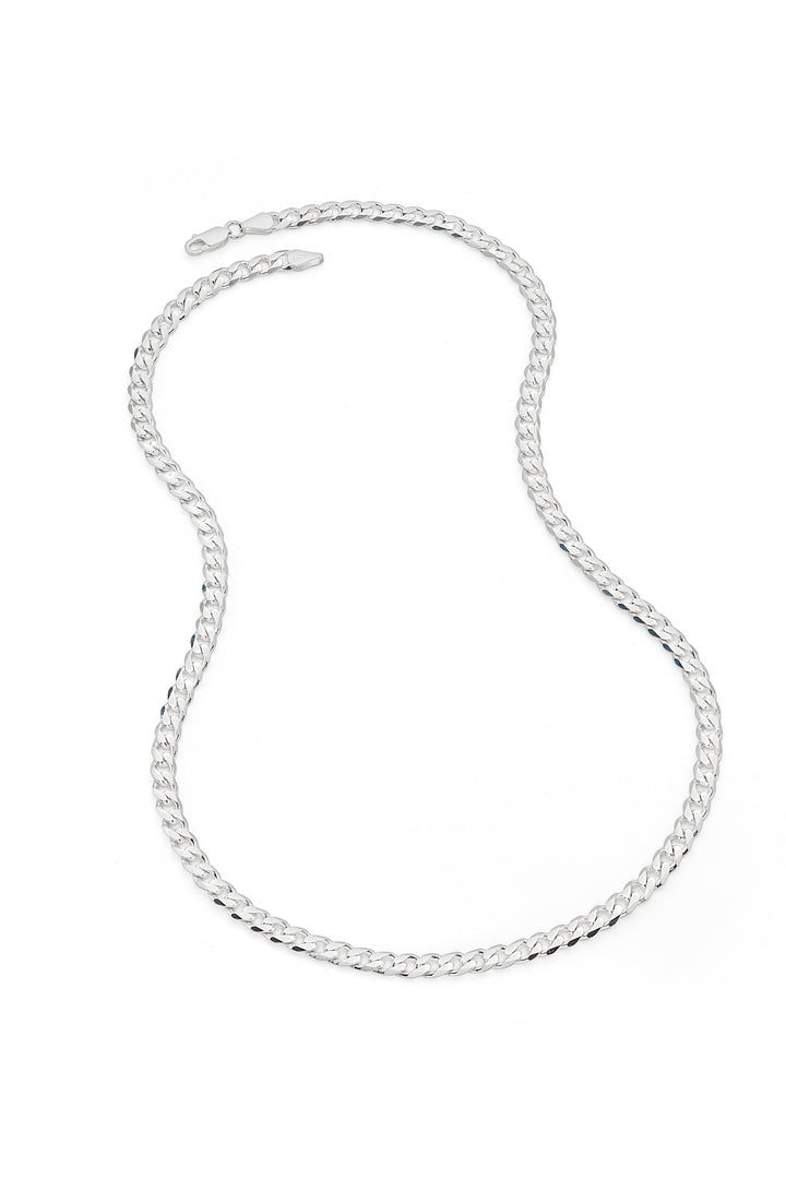 Sterling Silver Curb Chain (5.5mm) Necklace 22 inch-2