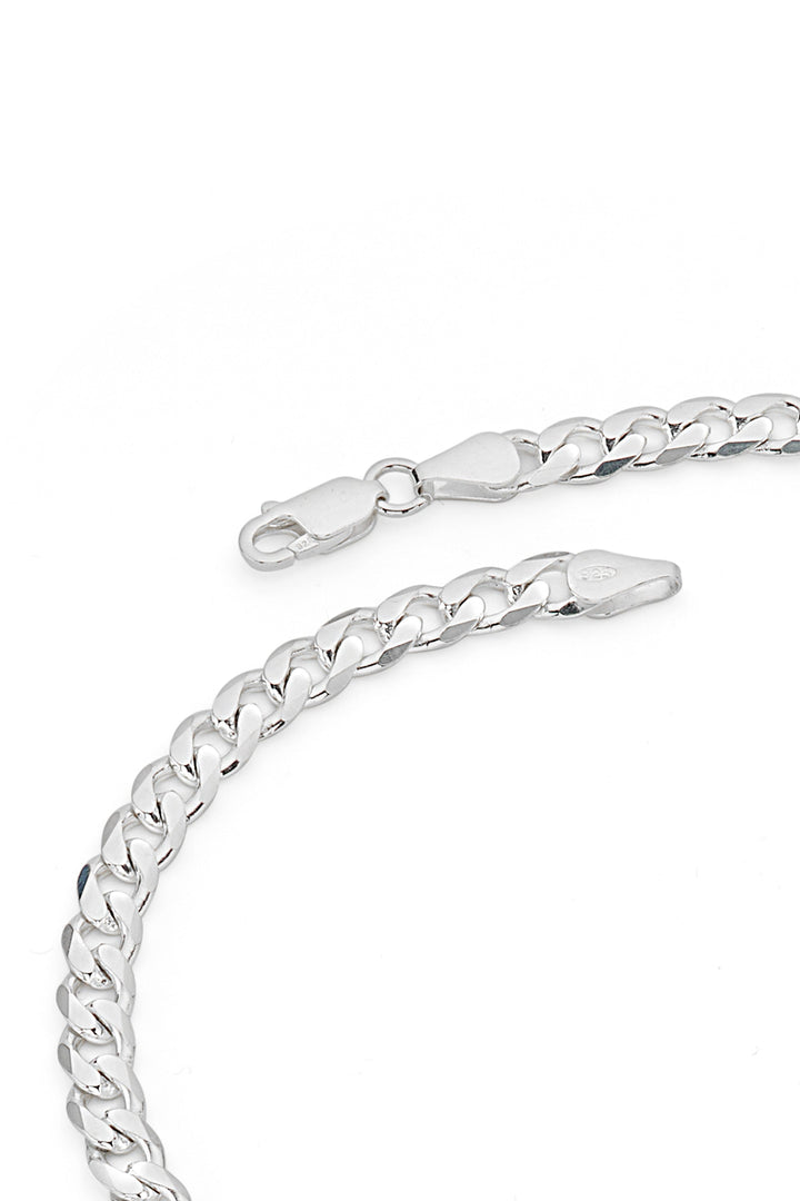 Sterling Silver Curb Chain (5.5mm) Necklace 22 inch-4