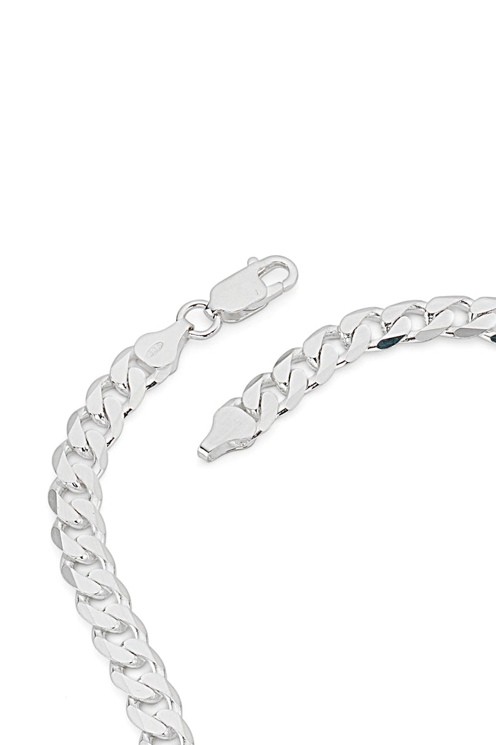 Sterling Silver Curb Chain (7mm) Necklace 22 inch-3
