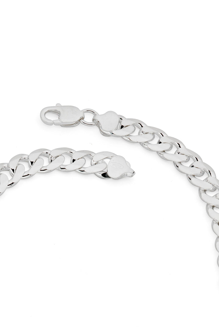 Sterling Silver Curb Chain (9mm) Necklace 22 inch-3