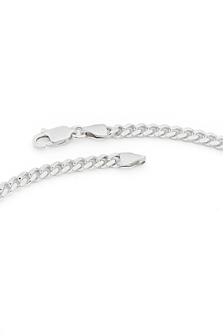 Sterling Silver Curb Chain Cuban (3.5mm) Necklace 24 inch-4