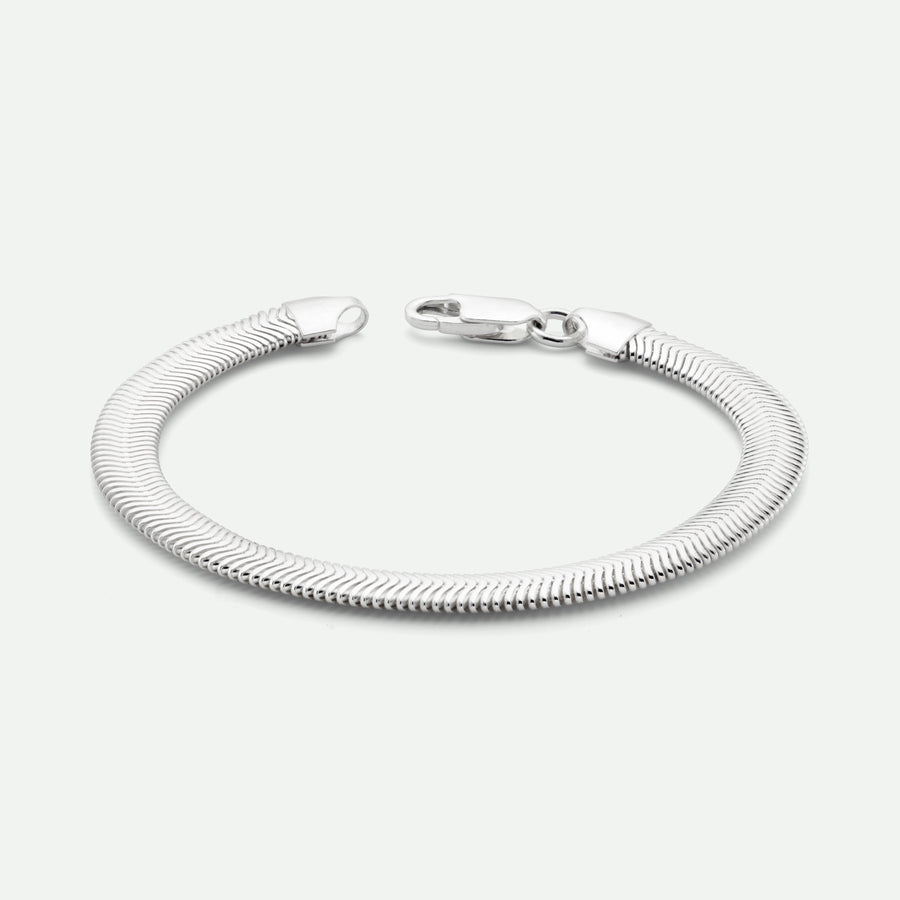 Sterling Silver Snake Chain Bracelet 7 inch