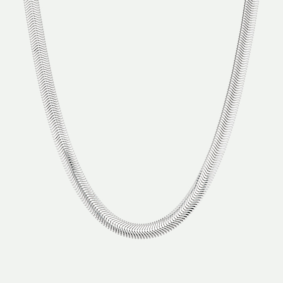 Sterling Silver Snake Chain Necklace 17 inch