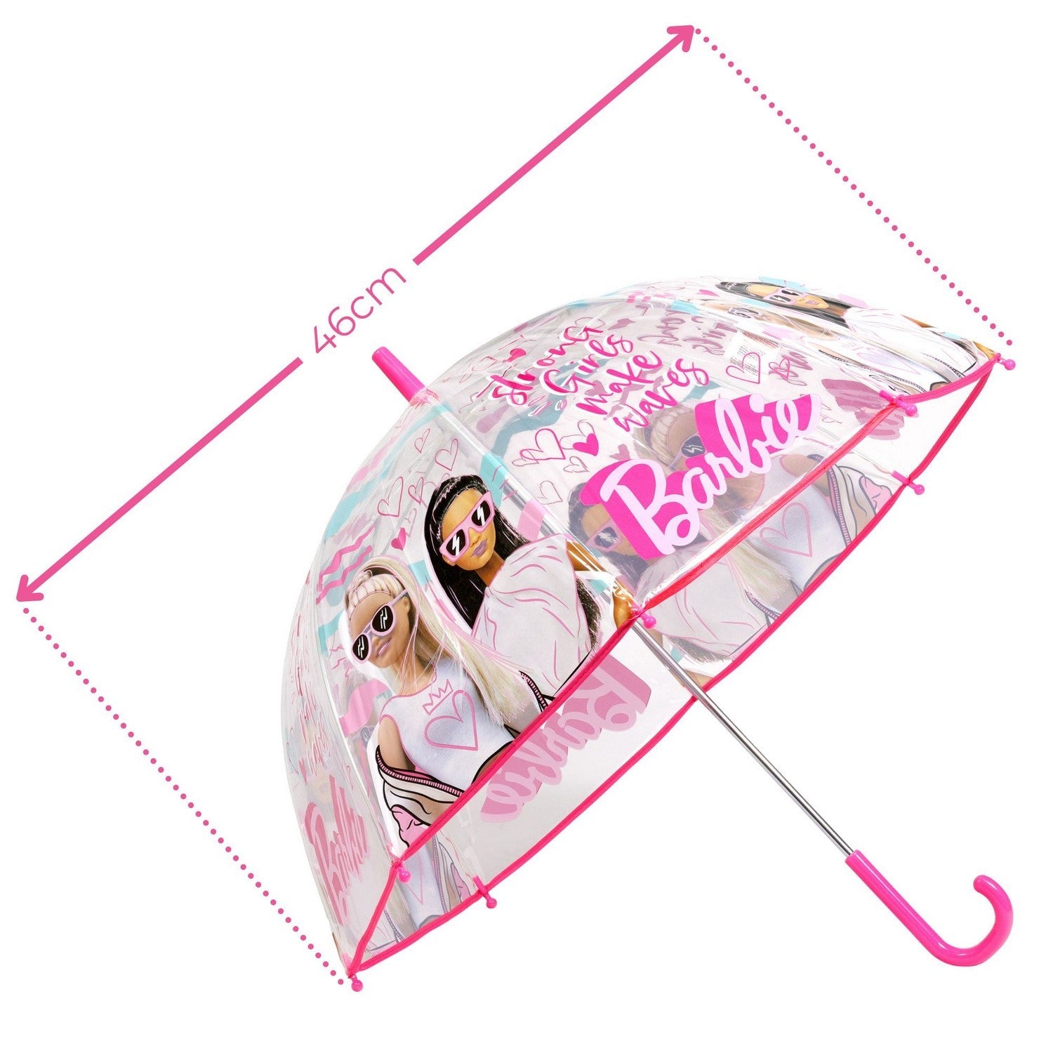 Barbie Transparent Bell Umbrella 19" Manual BB00011