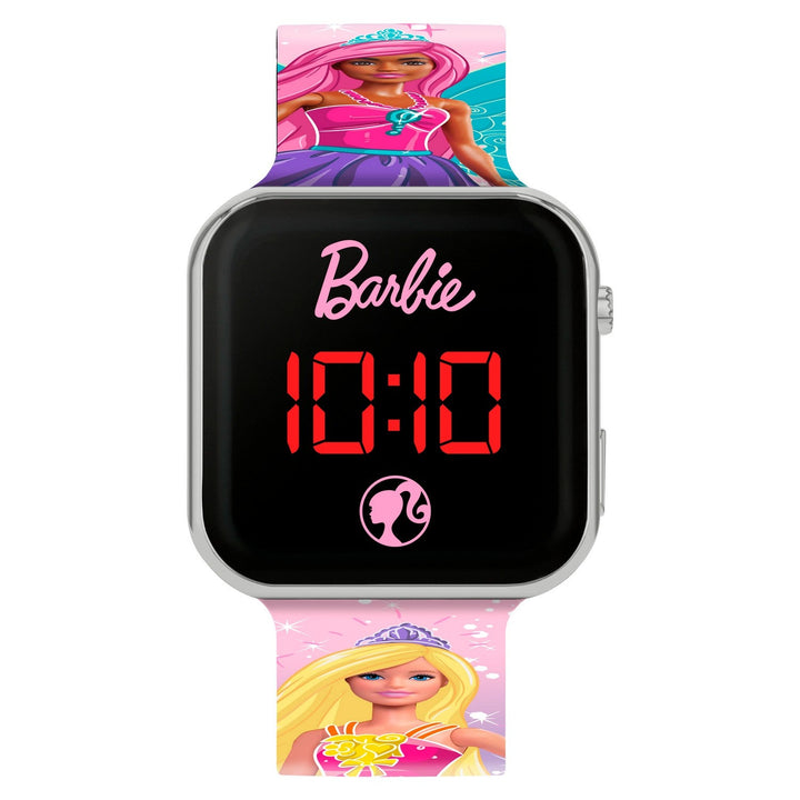 Barbie Pink Printed Strap Led Red Watch BDT4144ARG