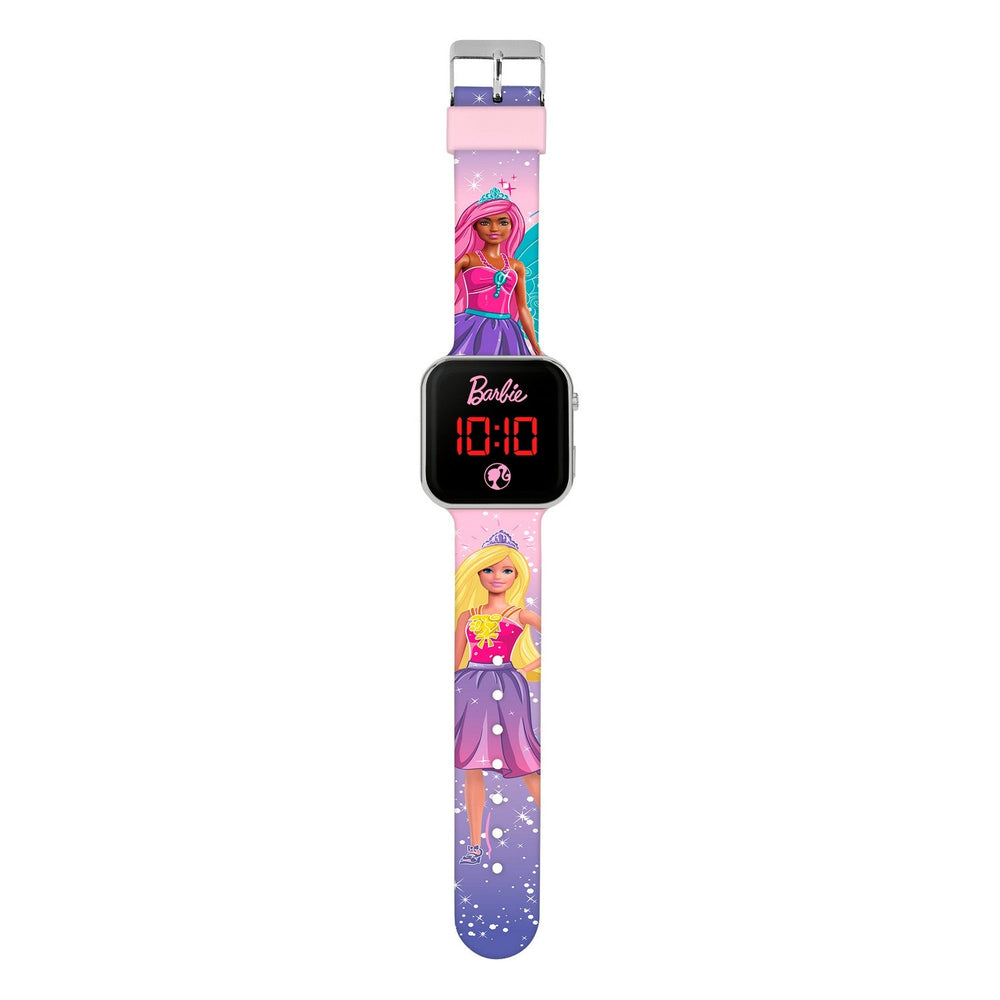 Barbie Pink Printed Strap Led Red Watch BDT4144ARG
