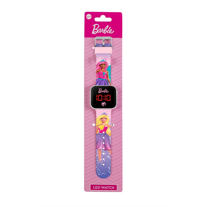 Barbie Pink Printed Strap Led Red Watch BDT4144ARG