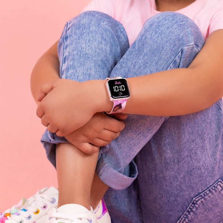 Barbie Printed Strap Led Watch BDT4152