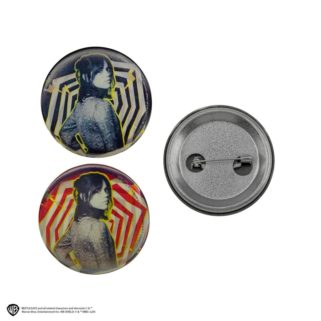Set Of 6 Beetlejuice Lenticular Badges CR3240