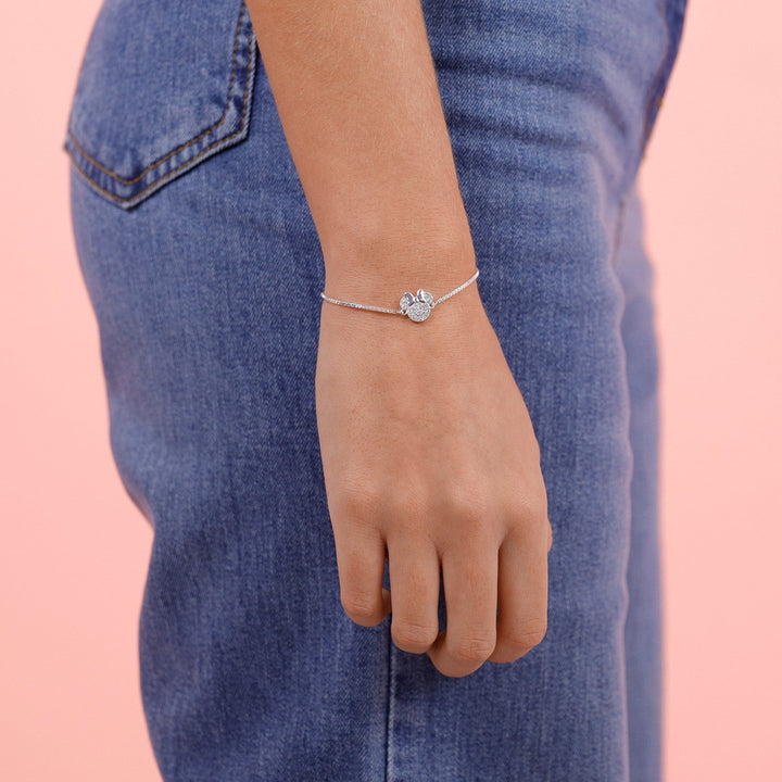 Disney Mickey & Minnie Mouse Crystal Lariat Bracelet BF00792SZWL.PH