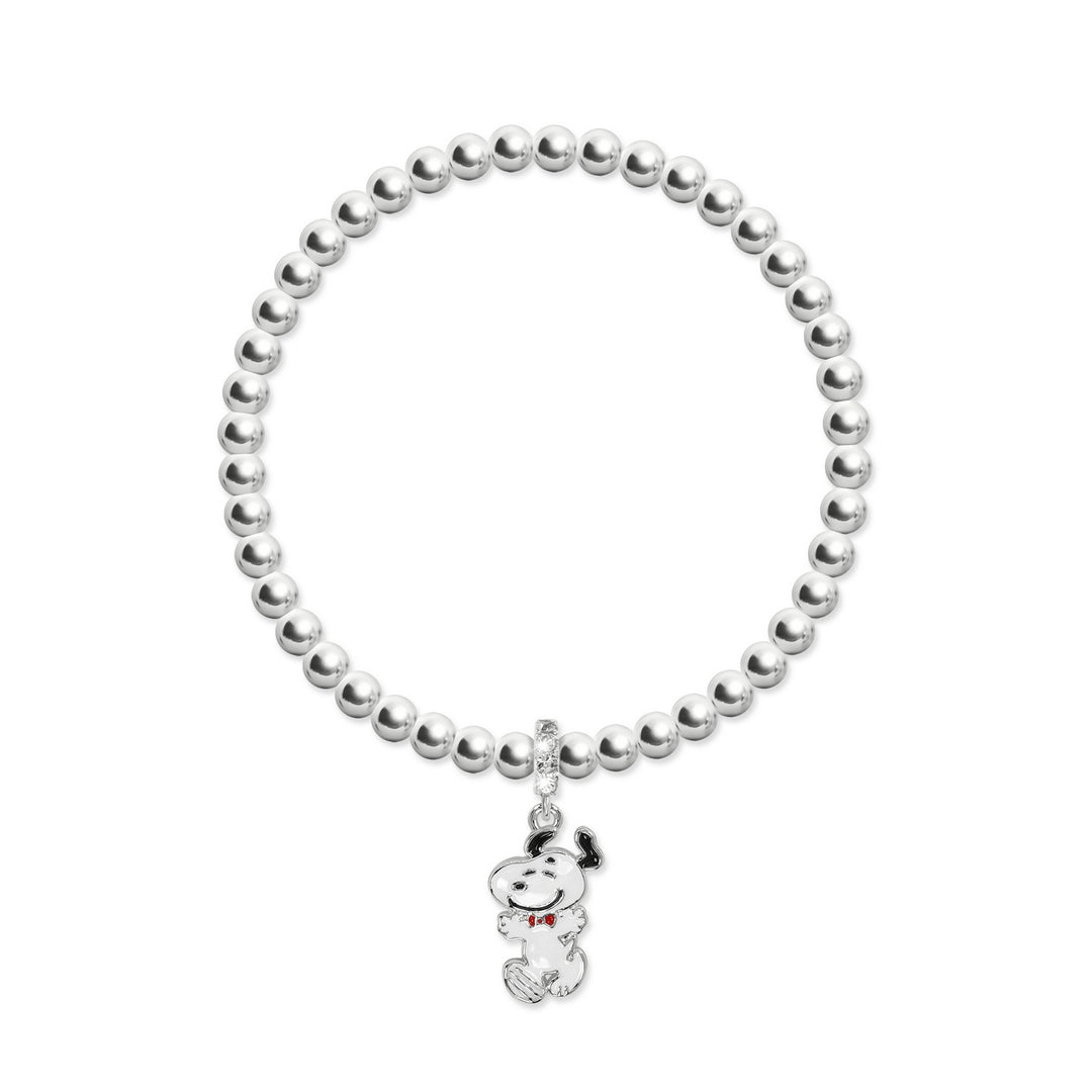 Snoopy Charm Silver Beads Bracelet BF00795SRWL.PH