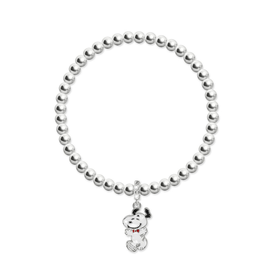 Snoopy Charm Silver Beads Bracelet BF00795SRWL.PH