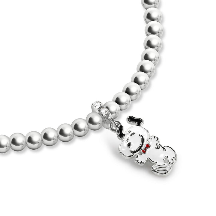 Snoopy Charm Silver Beads Bracelet BF00795SRWL.PH