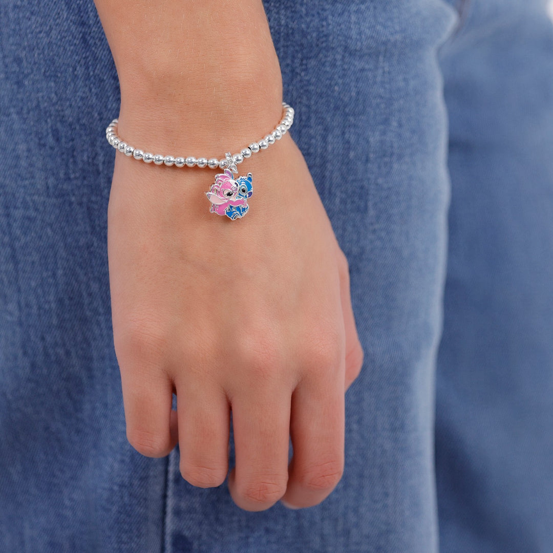 Stitch & Angel Pendant Expander Bracelet BF00806SRWL.PH