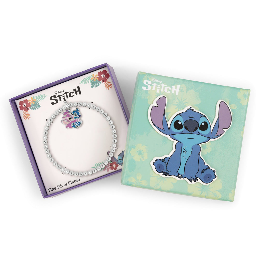 Stitch & Angel Pendant Expander Bracelet BF00806SRWL.PH