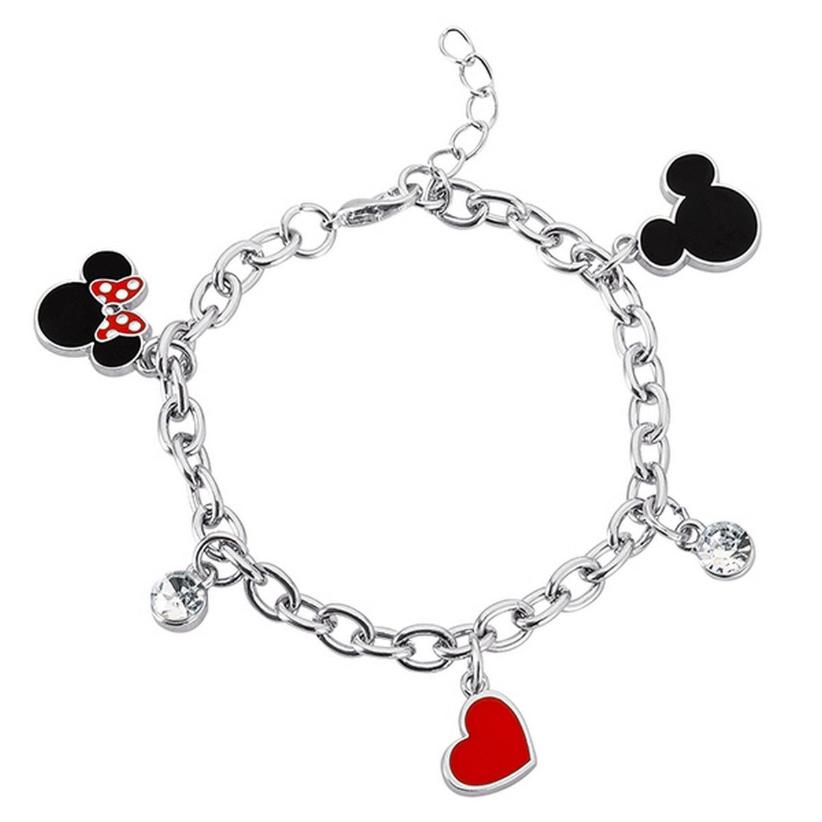 Disney Mickey & Minnie Mouse Charm Bracelet BH00228RL-65.PH