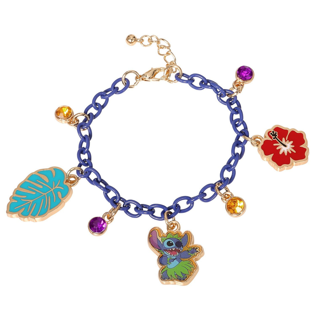 Disney Stitch Multicoloured Enamel Costume Charm Bracelet BH00293YRML-65.PH