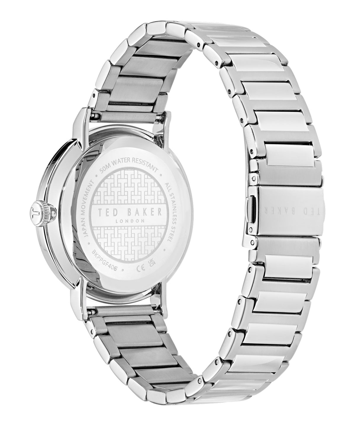 Ted Baker Men’s Phylipa Gents 41 mm Black Dial Mesh Bracelet Watch BKPPGF406