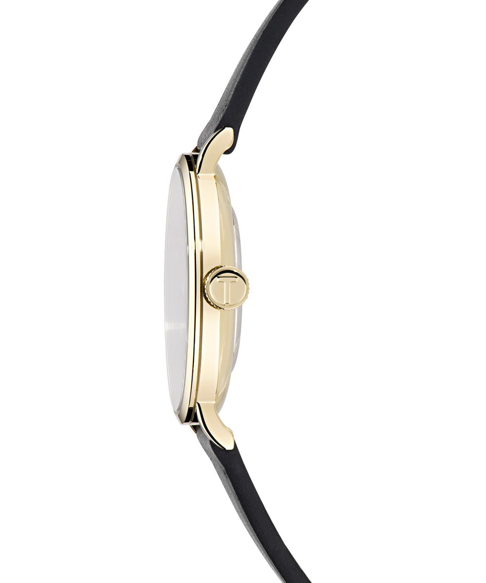 Ted Baker Men’s Timeless 38 mm Black Dial Black Leather Watch BKPSGF501