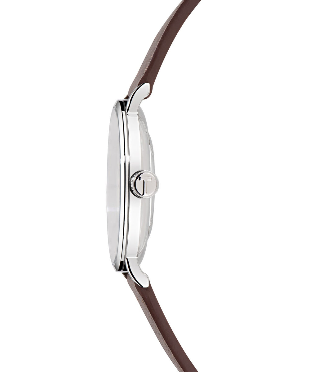 Ted Baker Men’s Timeless 38 mm Beige Dial Leather Watch BKPSGF503