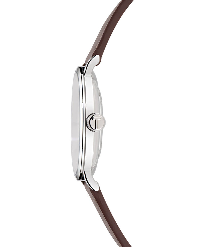 Ted Baker Men’s Timeless 38 mm Beige Dial Leather Watch BKPSGF503