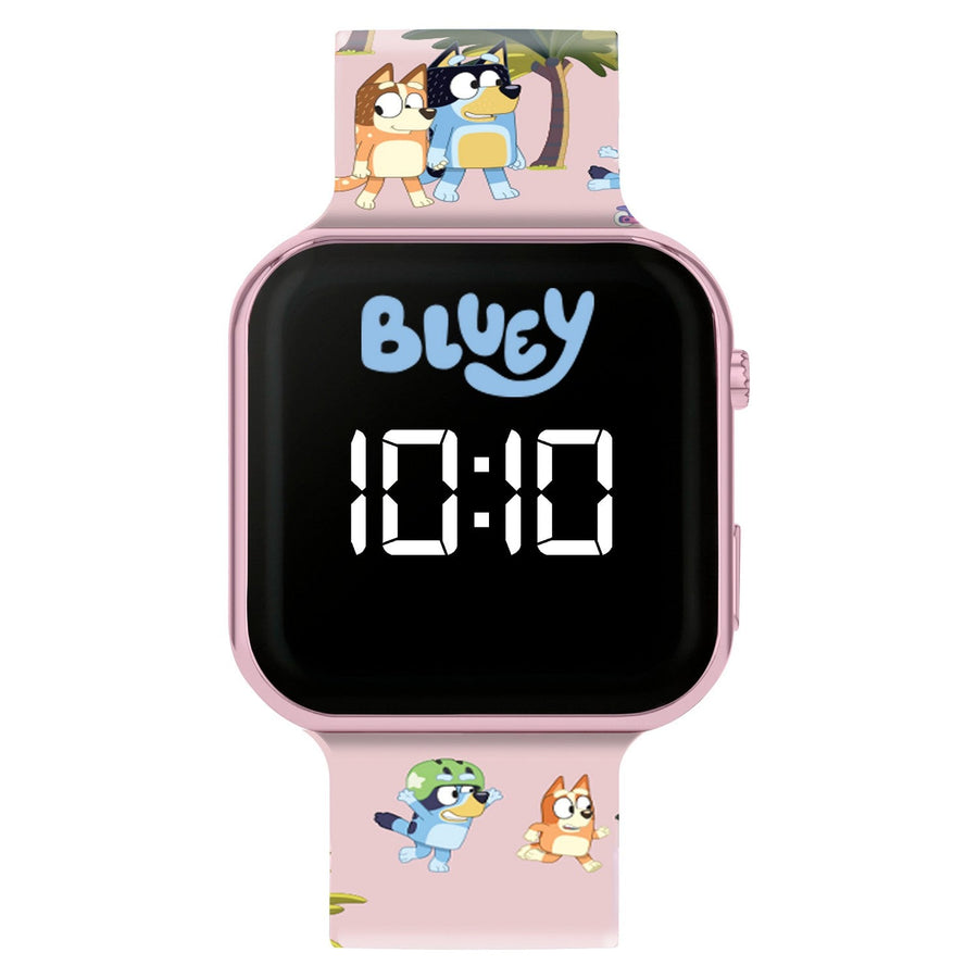 Bluey Pink Printed Strap Led Watch BLY4157