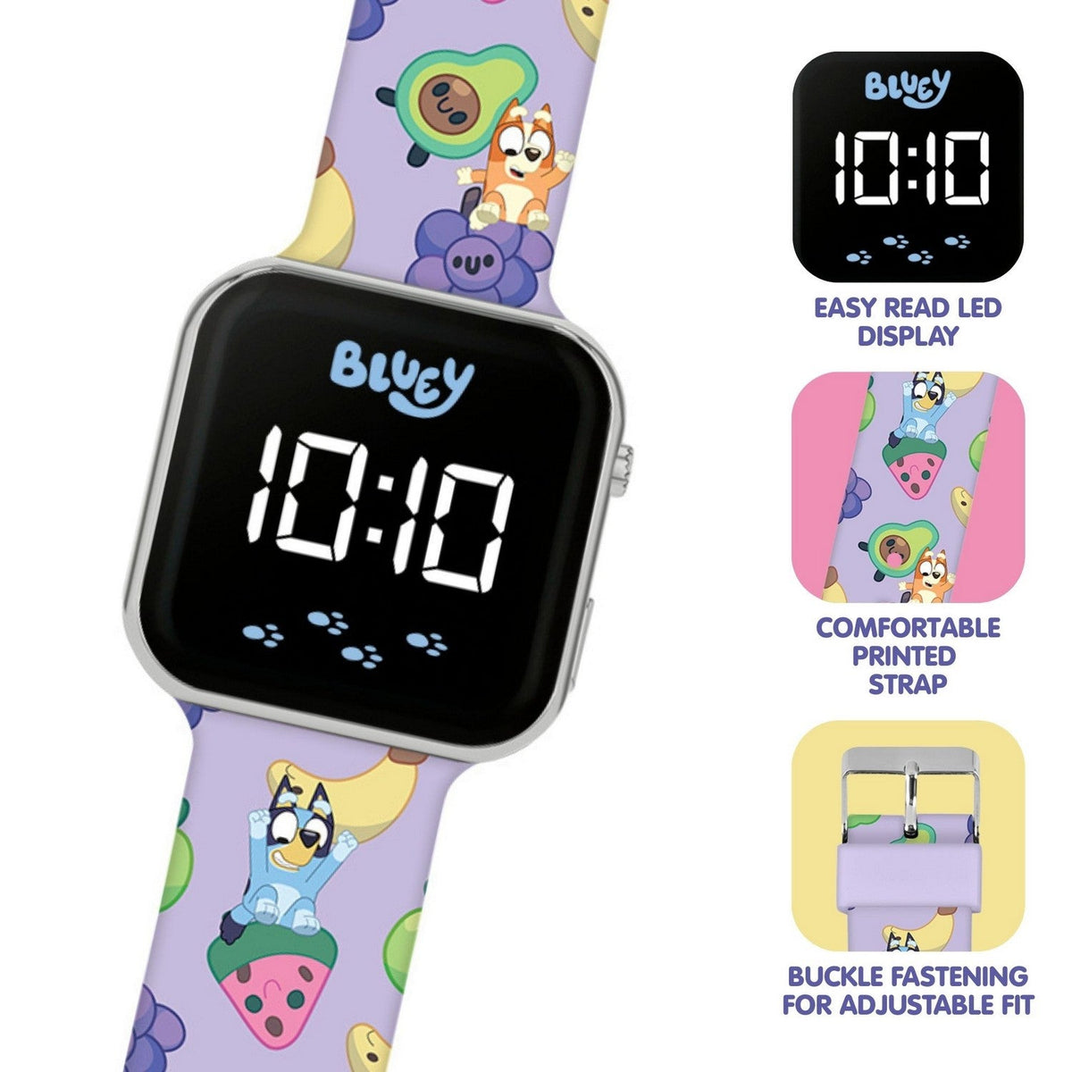 Bluey Printed Led Watch BLY4188