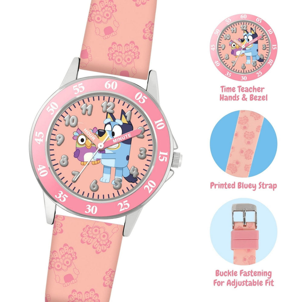 Bluey Pink Time Teacher Red Watch BLY9005