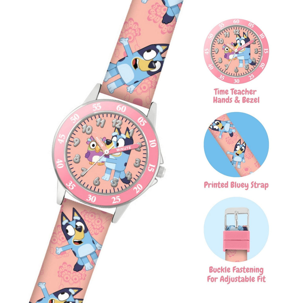 Bluey Pink Strap Time Teacher BLY9007ARG