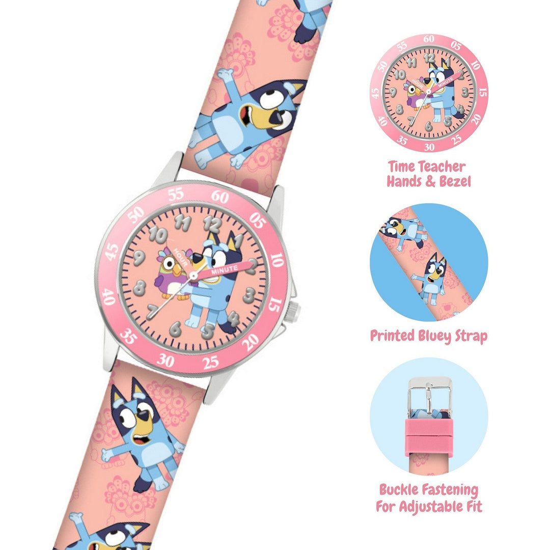 Bluey Pink Strap Time Teacher BLY9007ARG