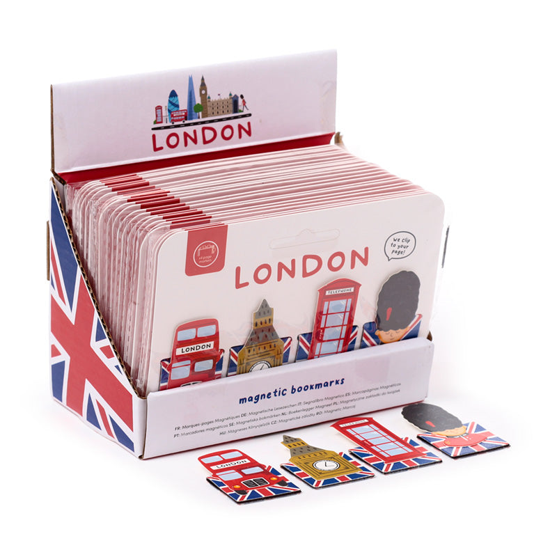 London Souvenir Shaped Magnetic Bookmark Set BOOK16