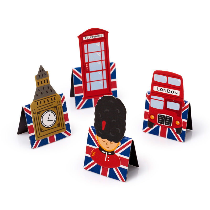 London Souvenir Shaped Magnetic Bookmark Set BOOK16