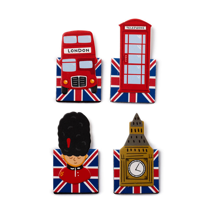 London Souvenir Shaped Magnetic Bookmark Set BOOK16