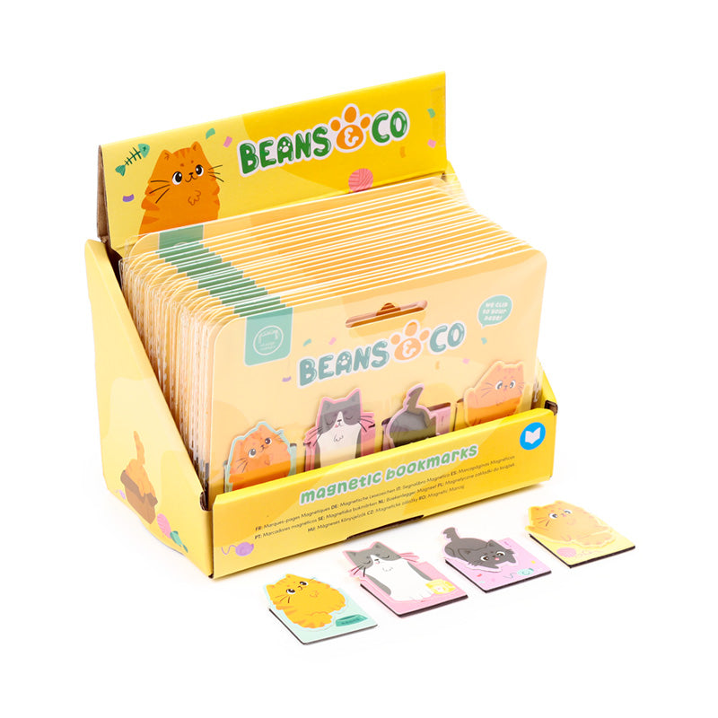 Beans & Co Cats Magnetic Bookmark Set BOOK25