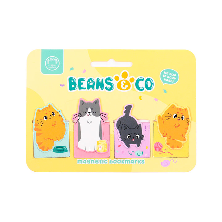 Beans & Co Cats Magnetic Bookmark Set BOOK25