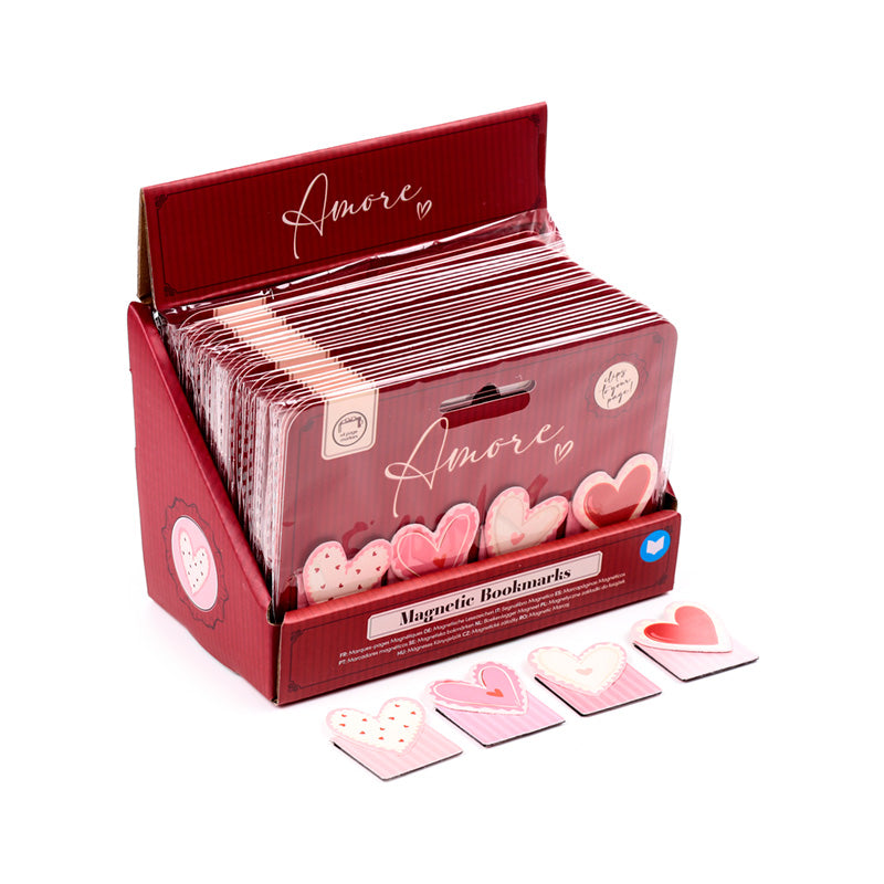 Amore Heart Magnetic Bookmark Set BOOK28