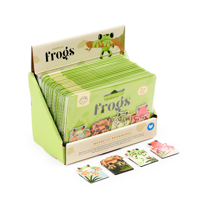 Tropical Frogs Magnetic Bookmark Set BOOK42
